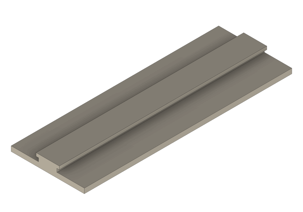 Switchコントローラー用レールの3D CAD画像